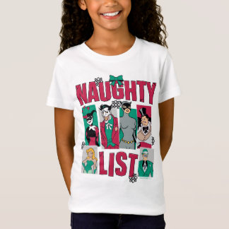 Camiseta Batman | Lista Santa Naughty de los villanos