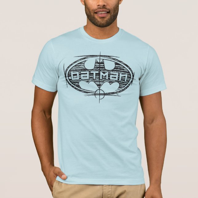 Camiseta Batman | Logo de Borrador (Anverso)