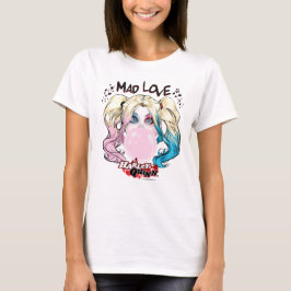 Camiseta Batman | Mad Love Harley Quinn Masticar Goma de Bu
