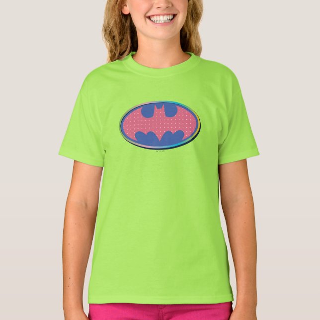 Camiseta Batman | Pink Polka Dot Logo (Anverso)