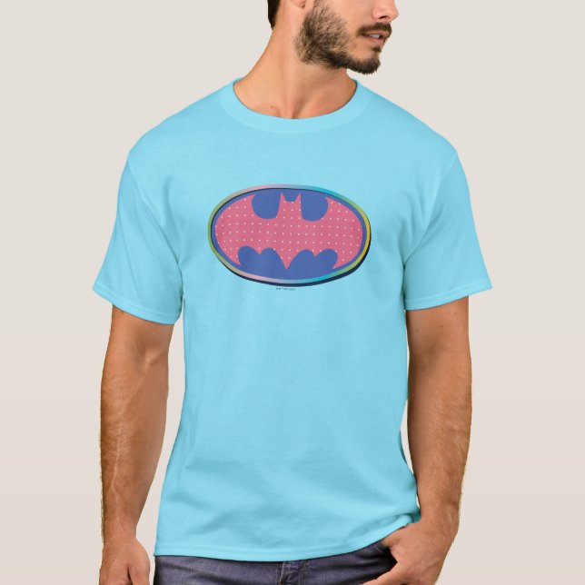 Camiseta Batman | Pink Polka Dot Logo (Anverso)
