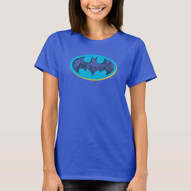 Camiseta Batman | Símbolo de la ciudad de Arkham (Anverso)
