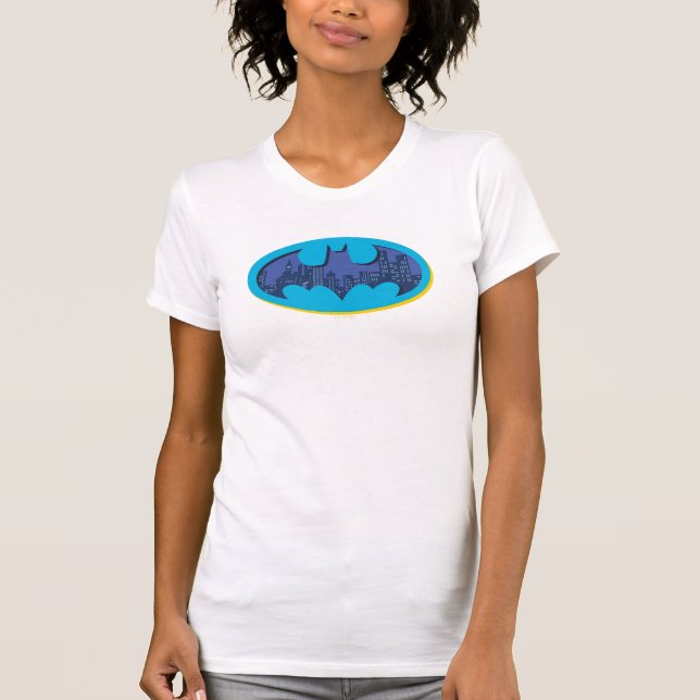 Camiseta Batman | Símbolo de la ciudad de Arkham (Anverso)