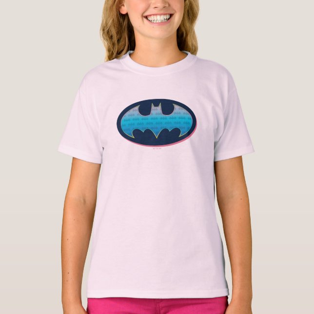 Camiseta Batman | Símbolo rosa y azul (Anverso)