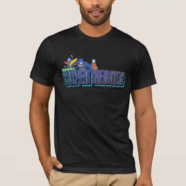 Camiseta Batman | Superhéroes de equipo (Anverso)