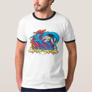Camiseta Batman + Superman + Flash