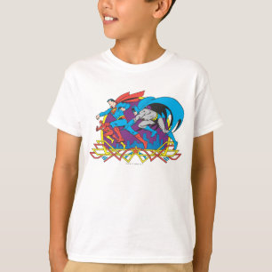 Camiseta Batman + Superman + Flash