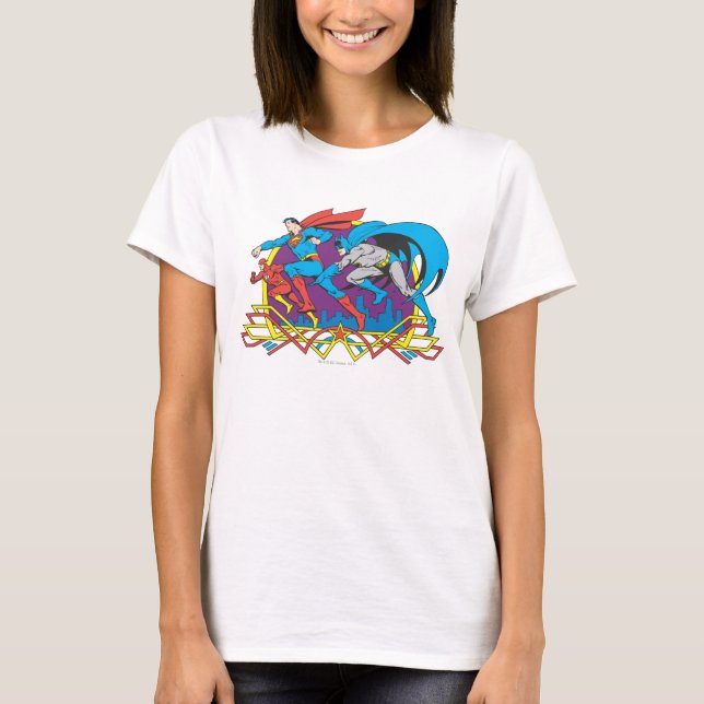 Camiseta Batman + Superman + Flash (Anverso)