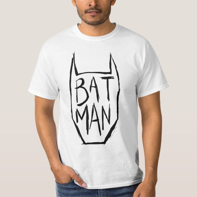 Camiseta Batman Type in Head (Anverso)