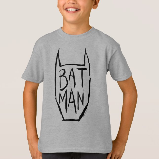 Camiseta Batman Type in Head (Anverso)