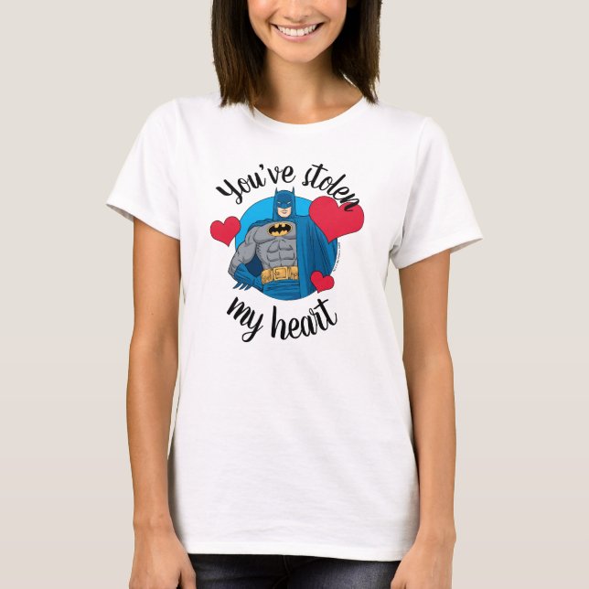 Camiseta Batman Valentine | Me has robado el corazón (Anverso)