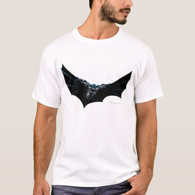 Camiseta Batman vuela con gran capa (Anverso)