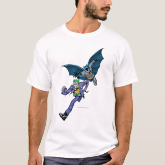 Camiseta Batman y Joker con arma