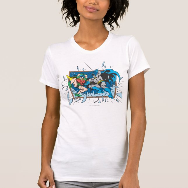 Camiseta Batman y Robin Shatter Window (Anverso)