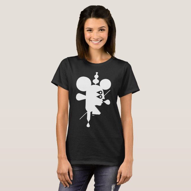 Camiseta Batmouse2 Blanco - Awahab Artista Oficial Merch (Anverso completo)