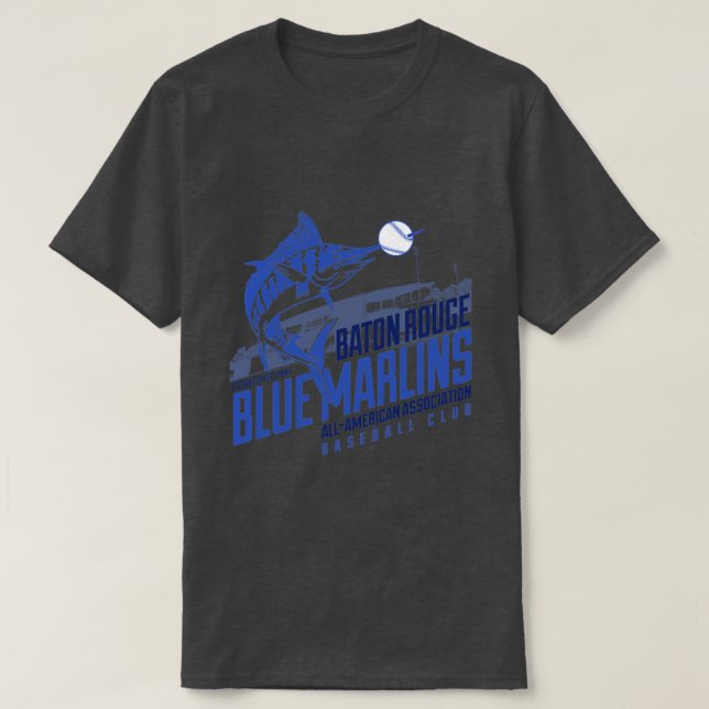 Camiseta Baton Rouge Blue Marlins (Diseño del anverso)
