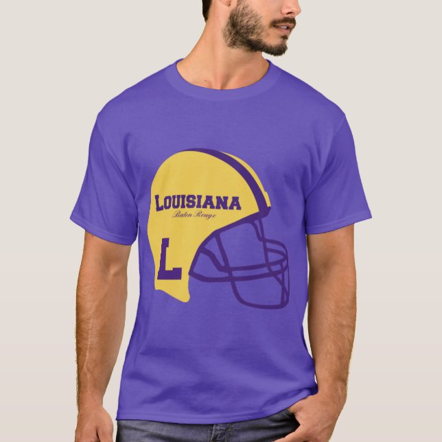 Camiseta Baton Rouge LA Helmet sobredimensionado (Anverso)
