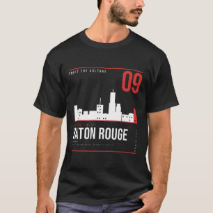Camiseta Baton Rouge Louisiana Skyline ShiftTape Vol 09