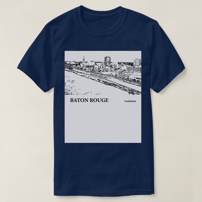 Camiseta Baton Rouge Louisiana TShirt - 2 (Diseño del anverso)