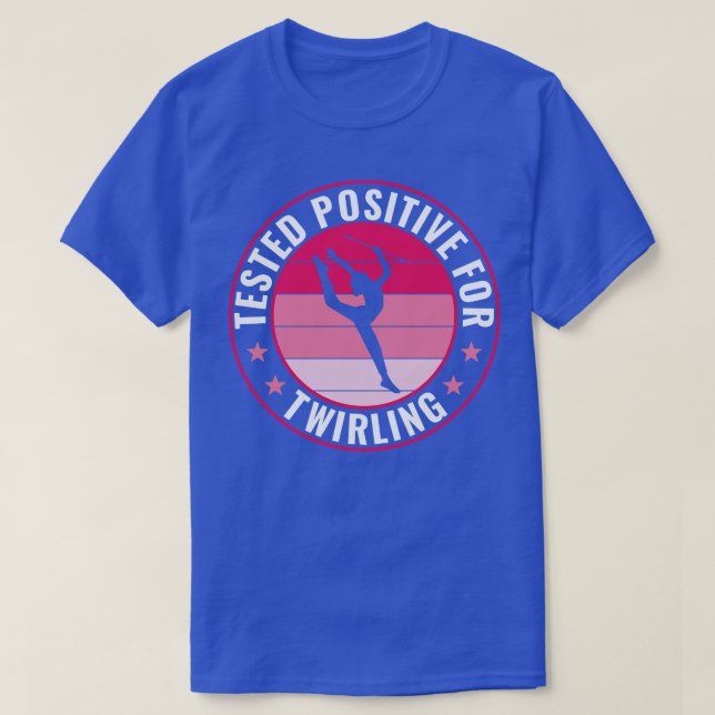 Camiseta Baton Twirler Positive Twirling Funny Majorette (Diseño del anverso)