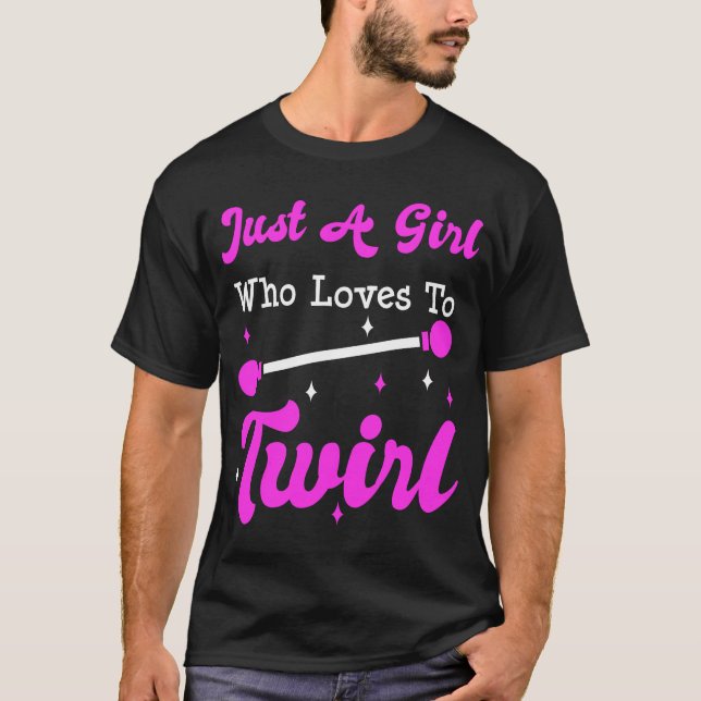 Camiseta Baton Twirler Twirling Majorette Funny Gift  (Anverso)