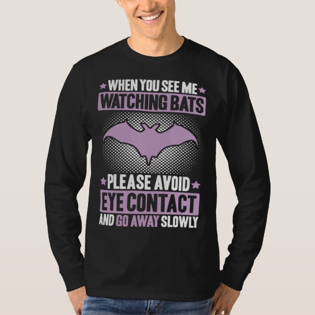 Camiseta Bats Avoid Eye Contact Bat  Animal Bat (Anverso)