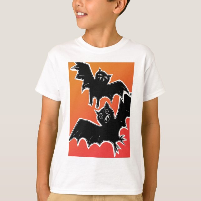Camiseta Bats de Halloween 2 (Anverso)