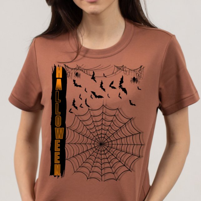 Camiseta Bats minimalistas de Halloween (Subido por el creador)