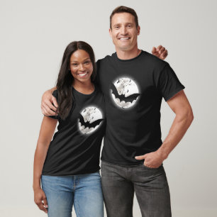 Camiseta Bats MOON Trucos de calabaza o trata divertida Hal