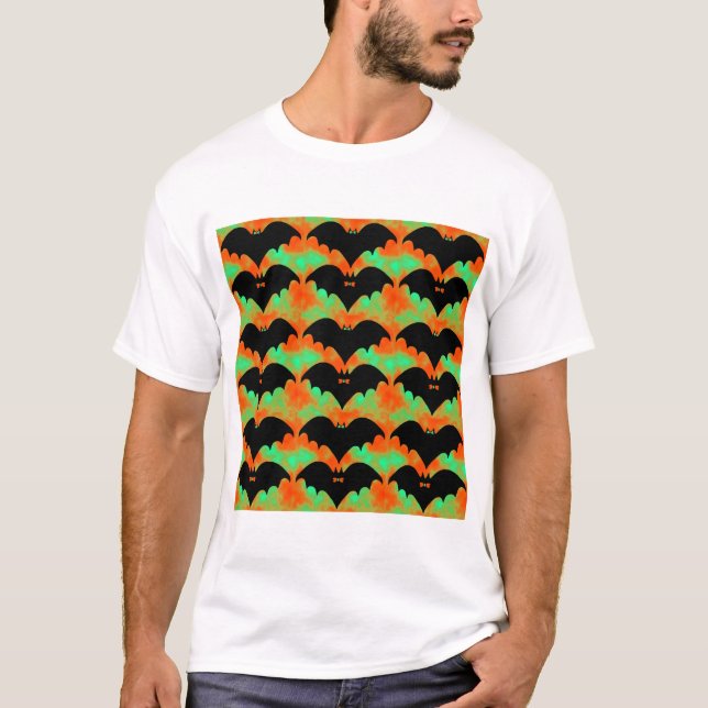 Camiseta Bats Y Bows Naranja Green (Anverso)