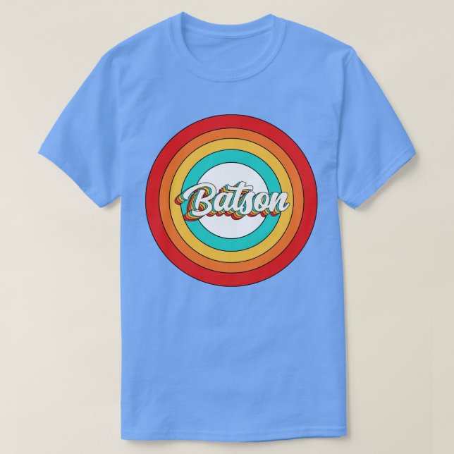 Camiseta Batson Name Shirt Vintage Batson Circle (Diseño del anverso)
