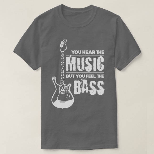 Camiseta Battend Gift Music Quote Bass (Diseño del anverso)