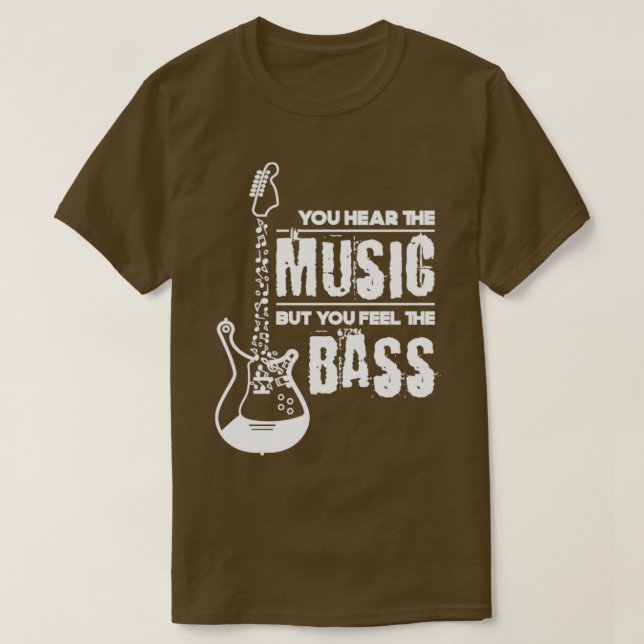 Camiseta Battend Gift Music Quote Bass (Diseño del anverso)