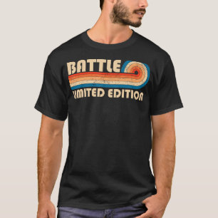 Camiseta BATTLE Apellido Retro Vintage 80 s 90 Cumpleaños R