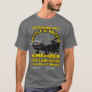 Camiseta Battle of Britain Avro Lancaster Bombardero Pesado