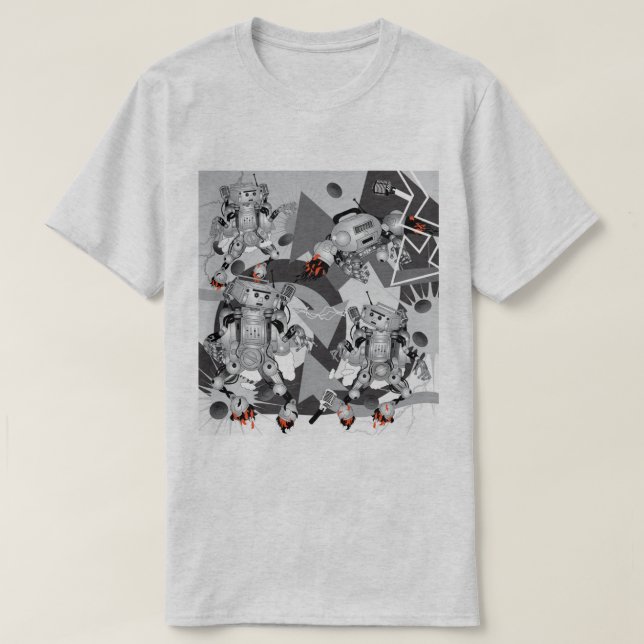 Camiseta Battle of the Hiphop Robots  (Diseño del anverso)