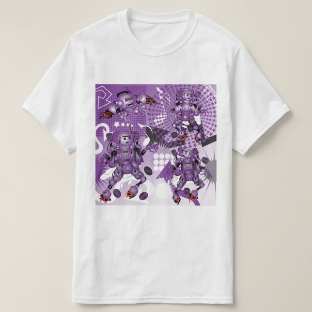 Camiseta battle of the Hiphop Robots  (Diseño del anverso)