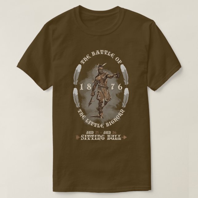 Camiseta Battle of the Little Bighorn 1876  (Diseño del anverso)