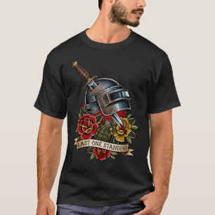 Camiseta Battle Royale Tactical Helmet Traditional Tattoo F