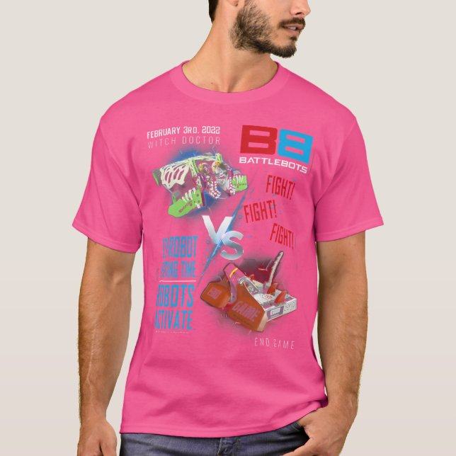 Camiseta Battlebots 3 de febrero Evento Principal Médico De (Anverso)