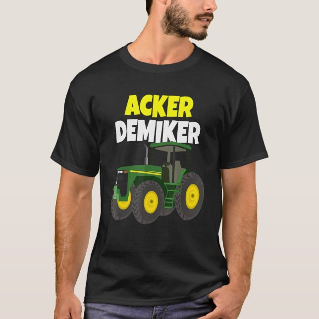 Camiseta Bauer Tractor Real Héroes Conduciendo Rims Amarill (Anverso)