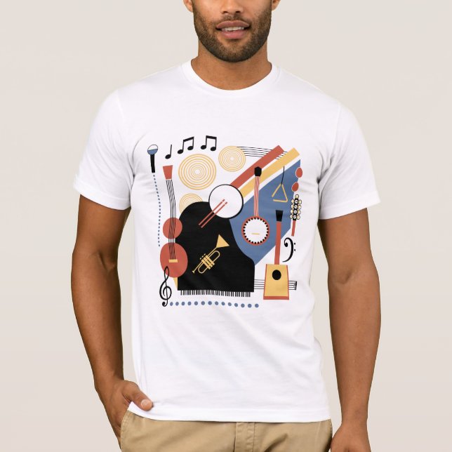 Camiseta Bauhaus Band Instruments Musical (Anverso)