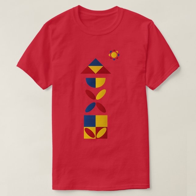 Camiseta Bauhaus botánico (Diseño del anverso)