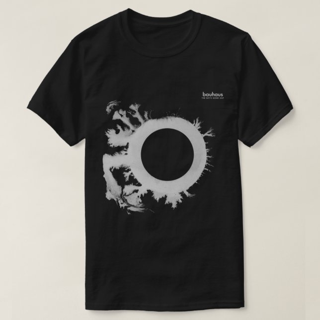 Camiseta Bauhaus el cielo y x27; se fue después del punk 80 (Diseño del anverso)