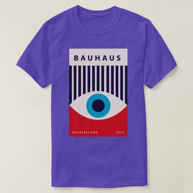 Camiseta Bauhaus Eye Art (Diseño del anverso)