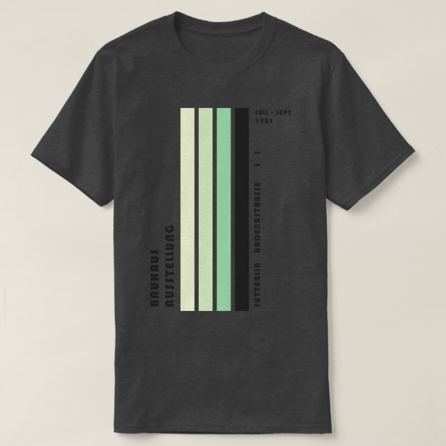 Camiseta Bauhaus homage Galería moderna Resumen Bauhaus Aus (Diseño del anverso)
