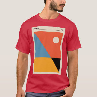 Camiseta Bauhaus homage Galería moderna Resumen colorido Sh