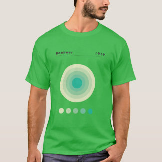 Camiseta Bauhaus Monochromatic Wheel homage Galería moderna