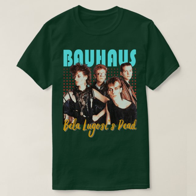 Camiseta Bauhaus Vintage 1979 Bela Lugosis muerta 1 (Diseño del anverso)