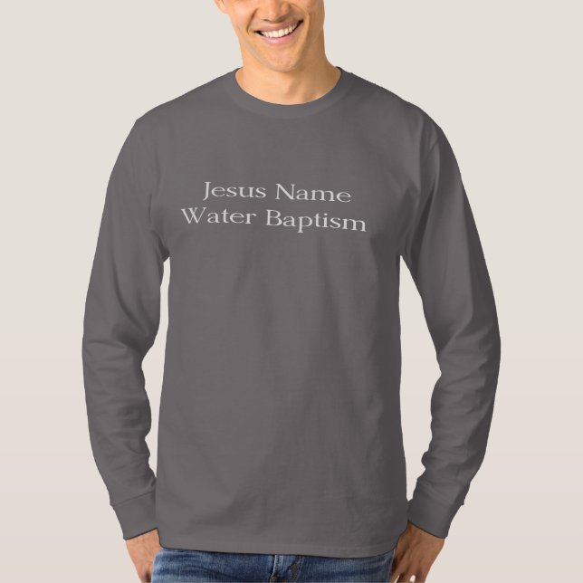 CAMISETA BAUTISMO CONOCIDO DEL AGUA DE JESÚS (Anverso)